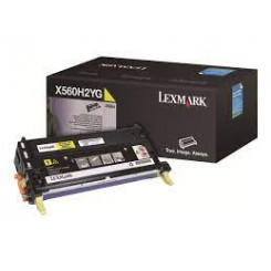 Lexmark X560H2YG Yellow High Yield Original Toner Cartridge (10000 Pages) for Lexmark X560, X560de, X560dn, X560n